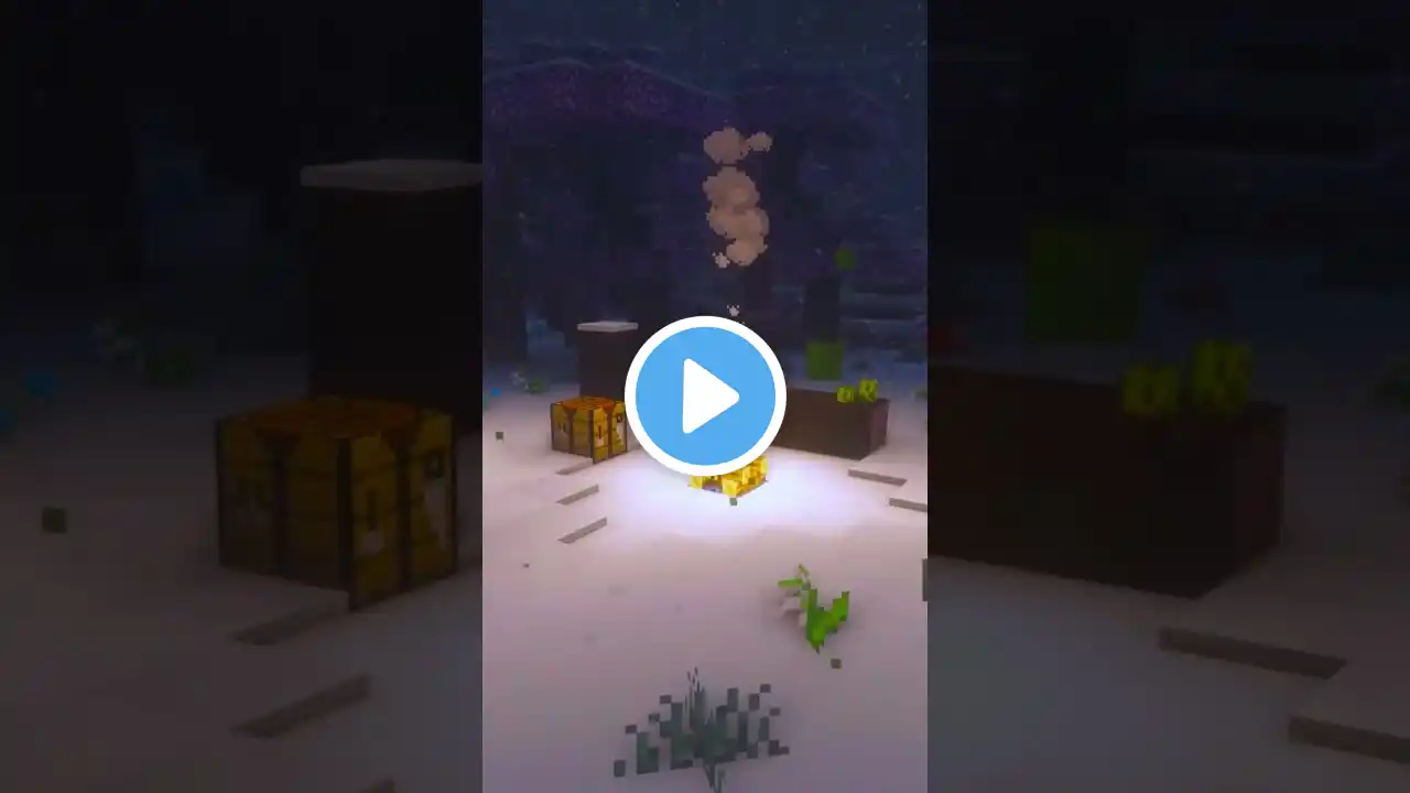 Minecraft Winter Camp Ambience in Snow Storm w/ C418 Music Cover