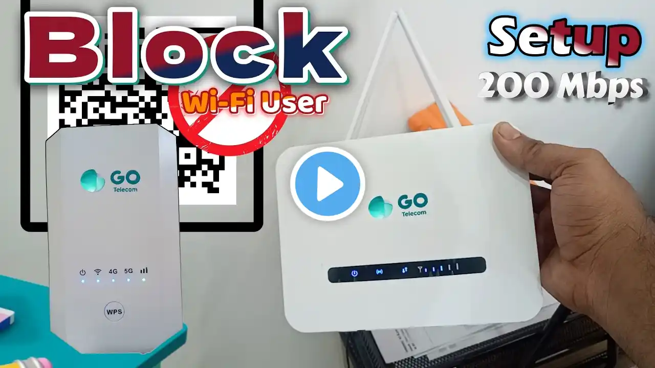 How to Block Wifi User | Block Wifi QR Scan Go Telecom 5G Router | GO Telecom Router Change Password