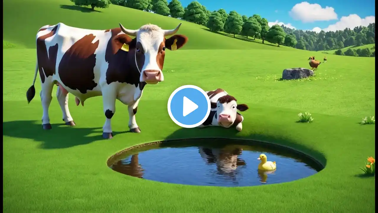 Moo Moo Brown Cow Rhyme Song | Popular Nursery Rhyme | Educational Kids Songs