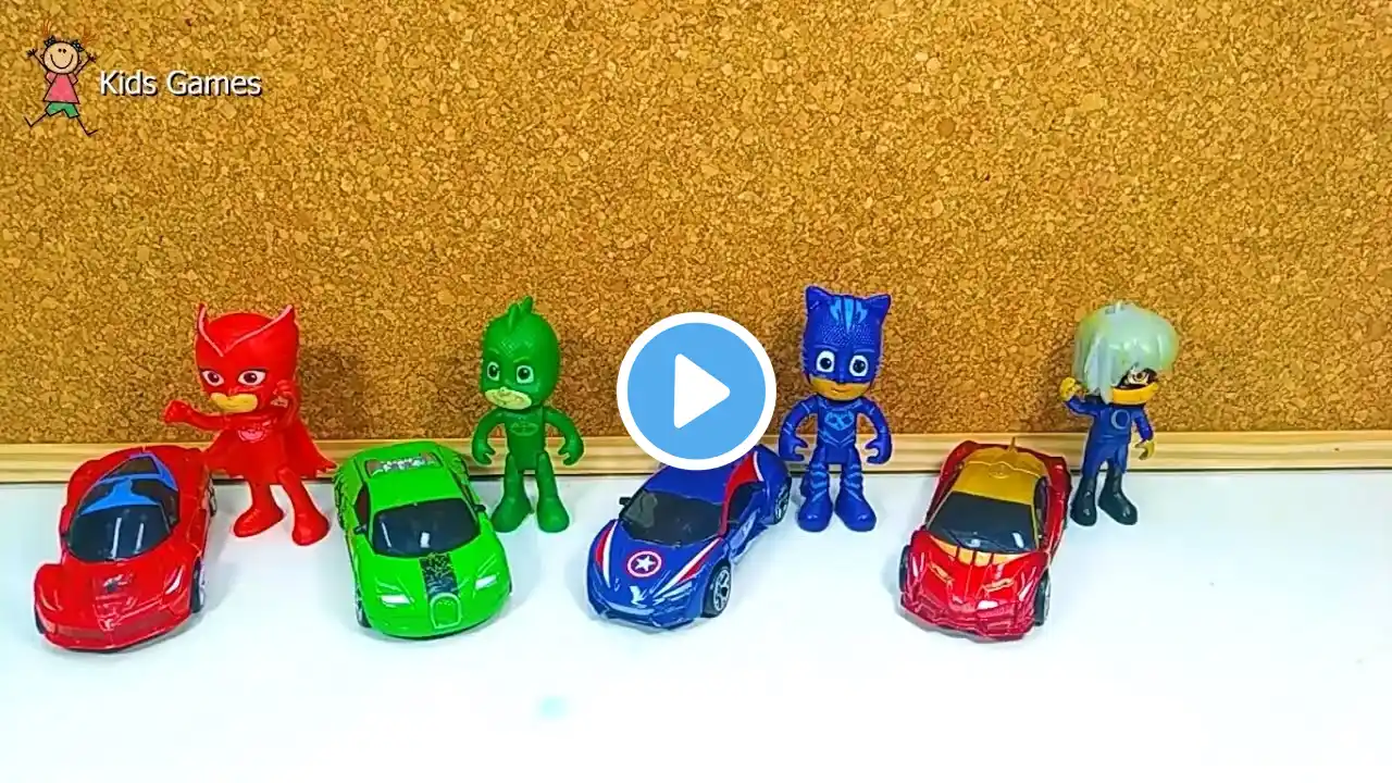 Pj Masks toys wrong heads Learn Colors with Colored balls