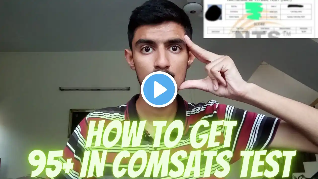 95+ In Comsats NTS || How to Prepare NTS NAT test? || Tips to solve Nts