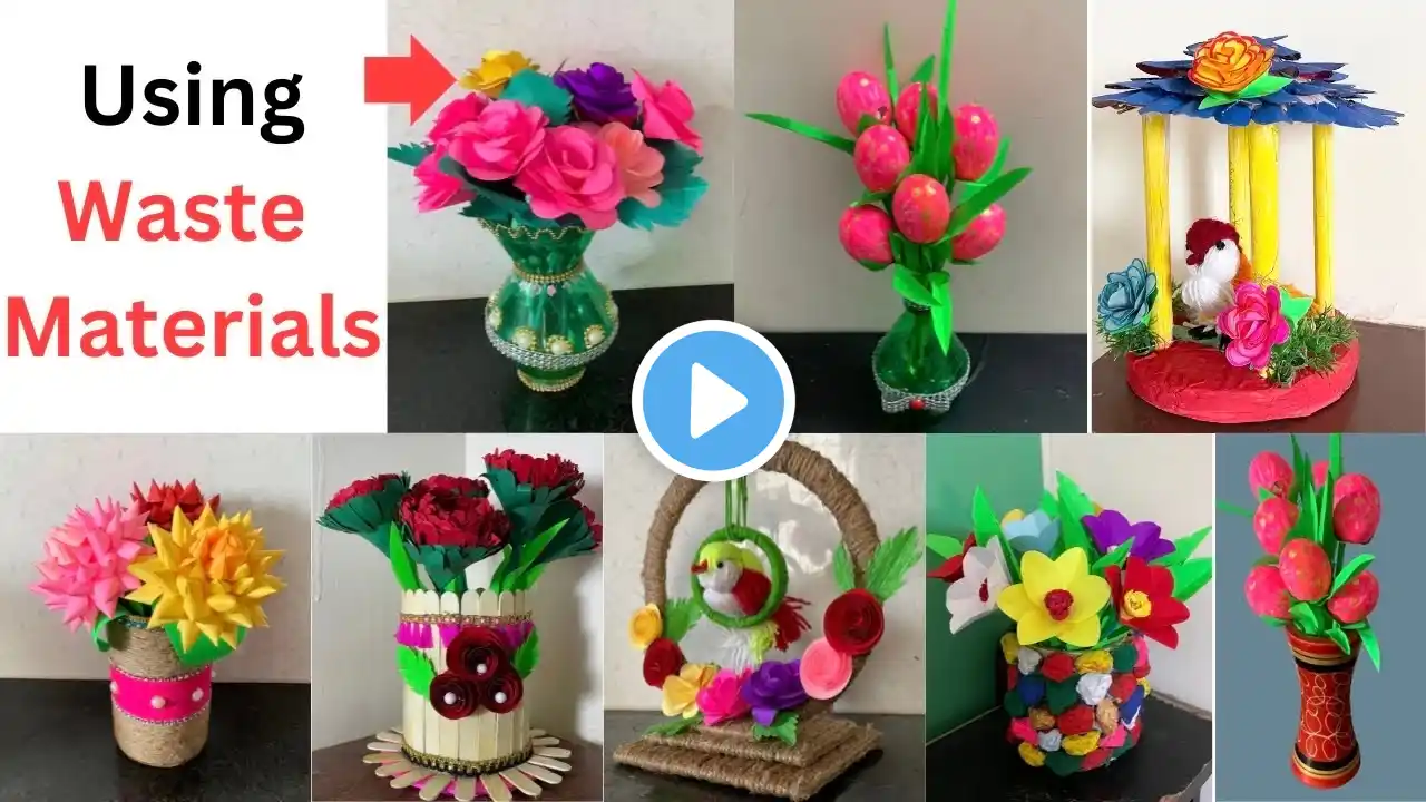 10 New Showpiece Making idea at home || diy showpiece for home decoration || Best out of waste