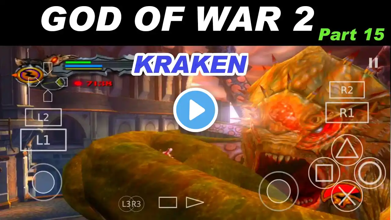 KRAKEN BOSS FIGHT | God of War 2 PART 15 Android Gameplay