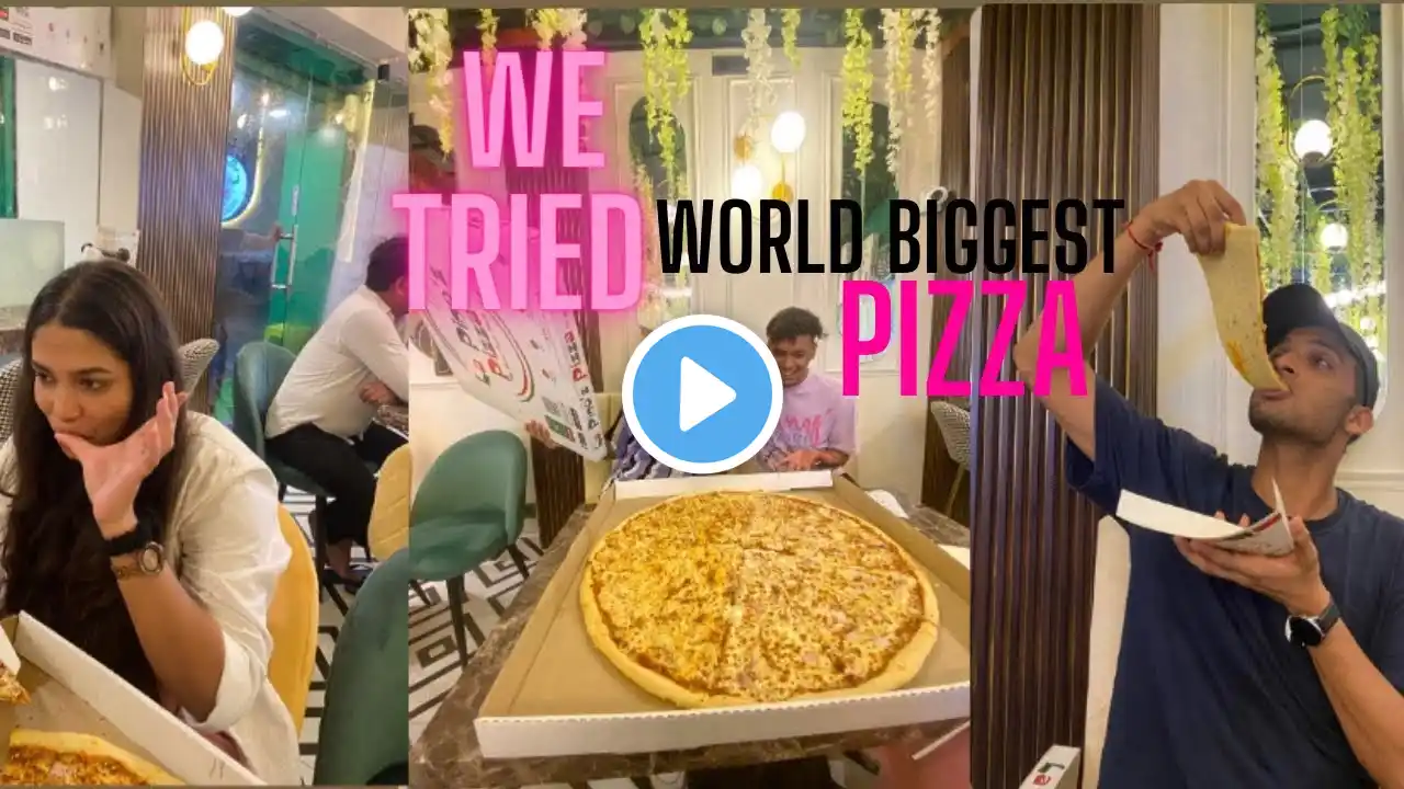 WE TRIED WORLD BIGGEST PIZZA IN BHAGALPUR NEW LA PINOZ CAFE VLOG 😍