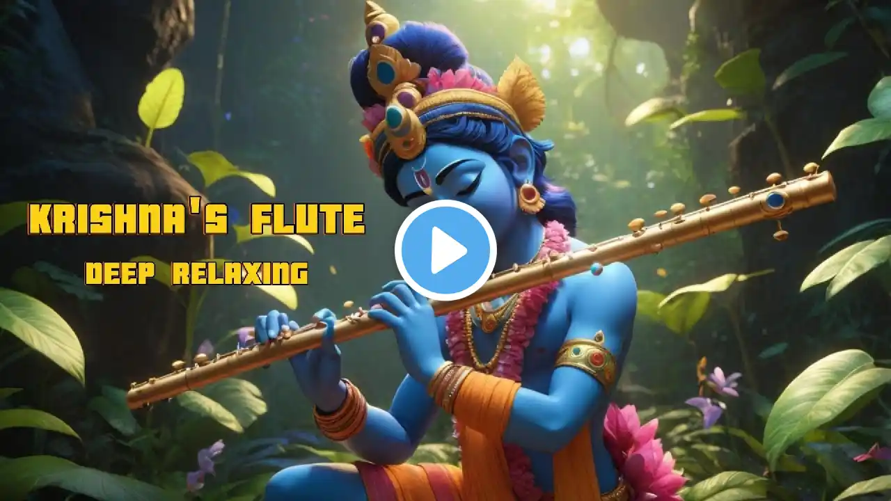 Divine Melodies: Krishna's Flute for Deep Mind Relaxation | Soothing Meditation Music | StressRelief