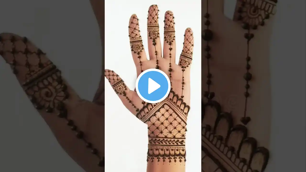 Easy Simple front hand mehndi design#mehndi #youtubeshorts #henna #trending #viralvideo #shorts