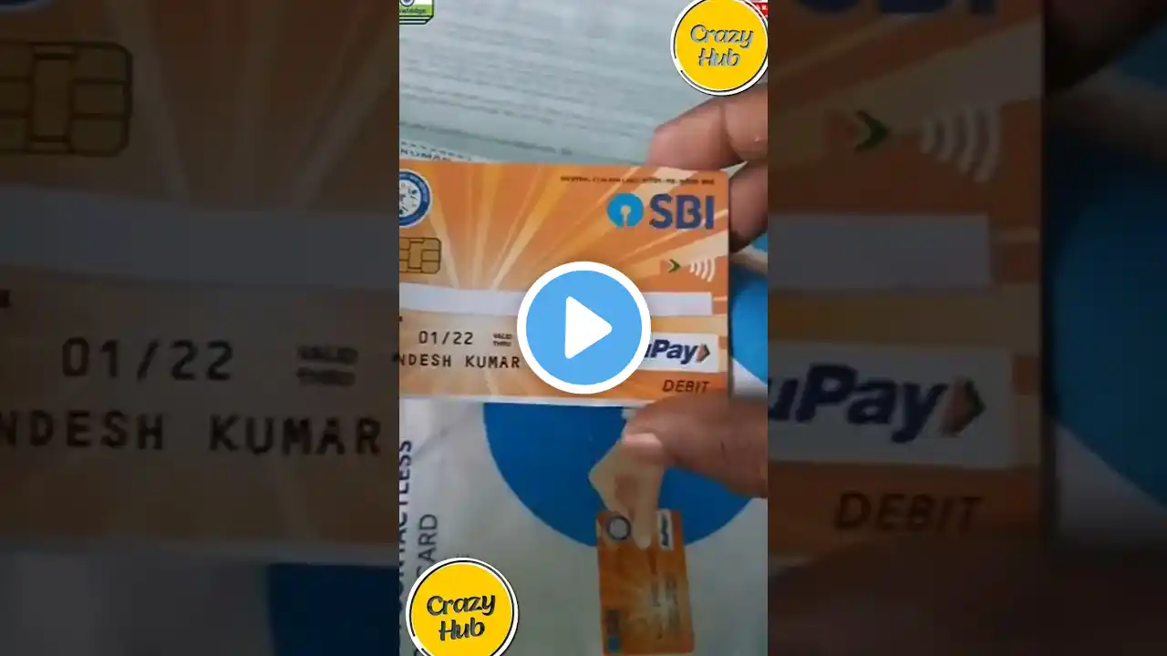 #SBI Jan Dhan Debit Card Unboxing 2025| SBI Welcome Kit Unboxing 2025 #crazyhub