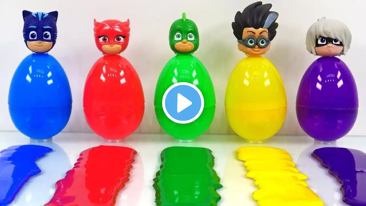 Pj Masks Balls, Learn Colors with wrong Heads of Pj Masks Toys by Real Kira