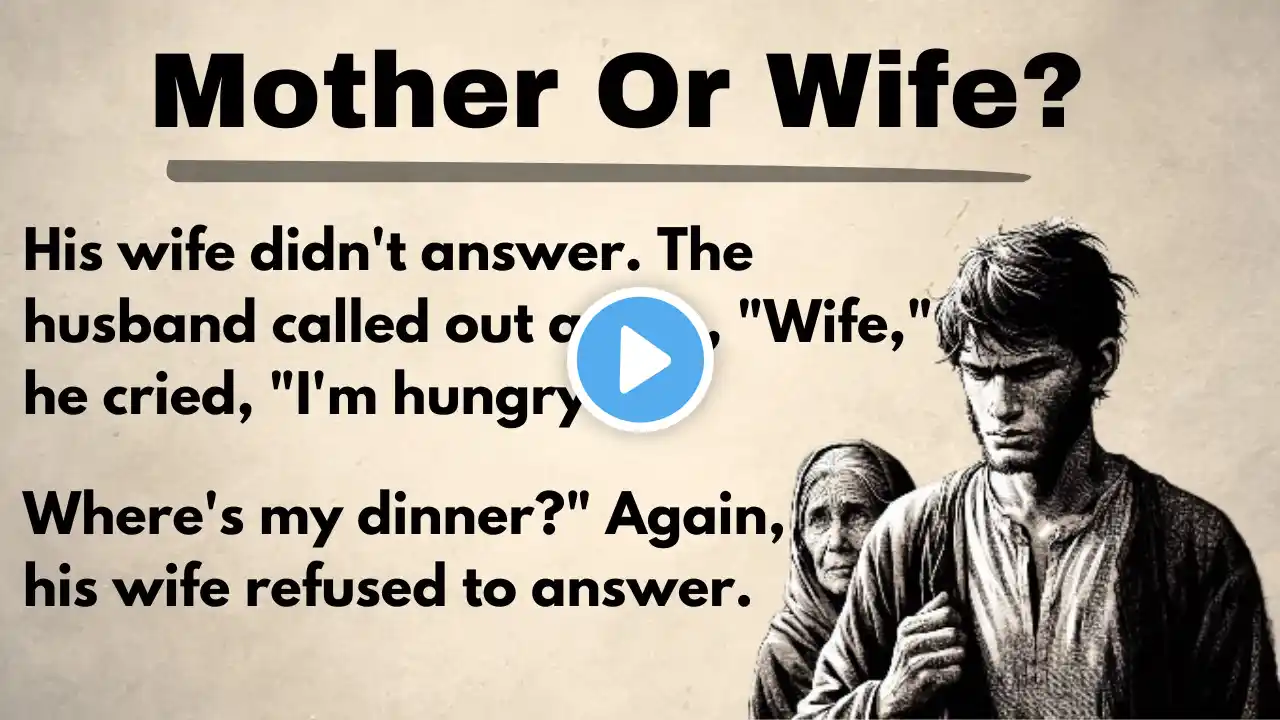 Mother Or Wife ? || Learn English Through Story || Improve Your English