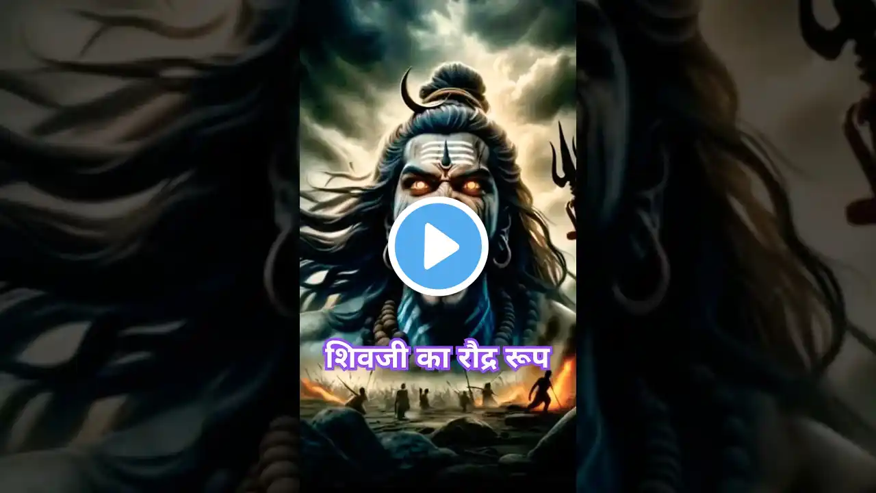 शिवजी का रौद्र रूप 🔱। jai shivshankar jai ganagdhar । bhole baba pathar main #trending #viralshorts