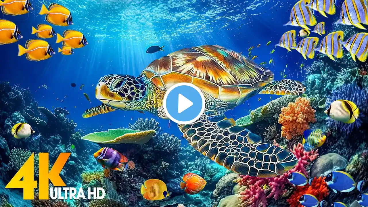 [NEW] 11H Stunning 4K Underwater Wonders - Coral Reefs, Fish & Colorful Sea Life | Relaxing Music #2