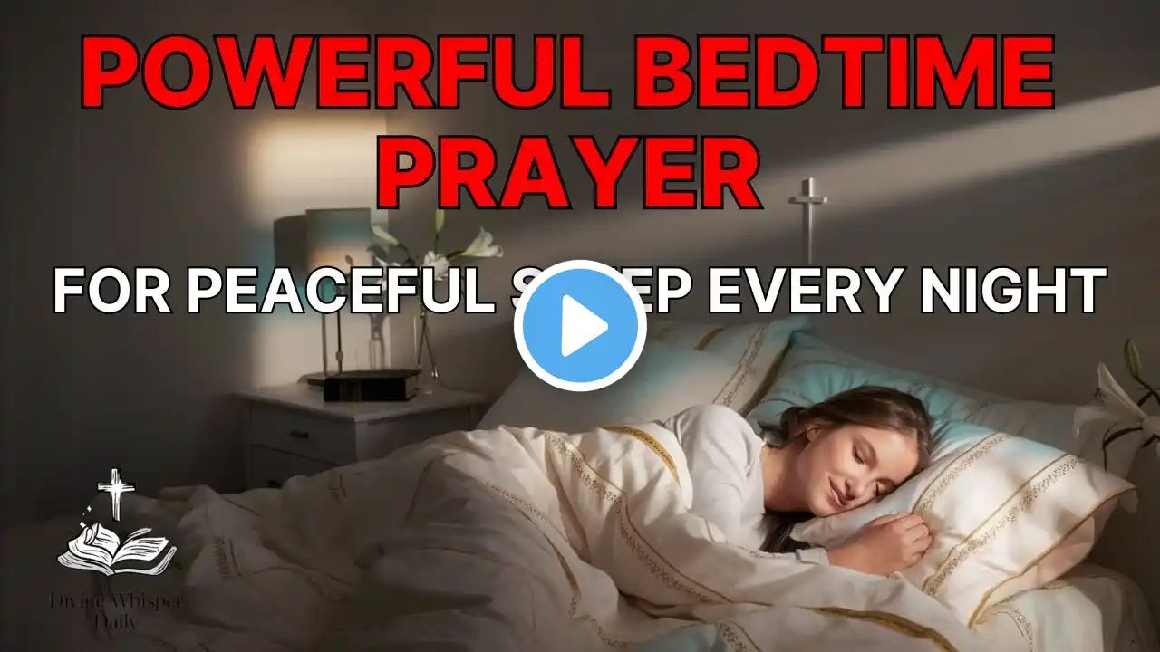 POWERFUL BEDTIME PRAYER | Sleep In God's Perfect Peace Tonight (PRAYER FOR PEACEFUL SLEEP)