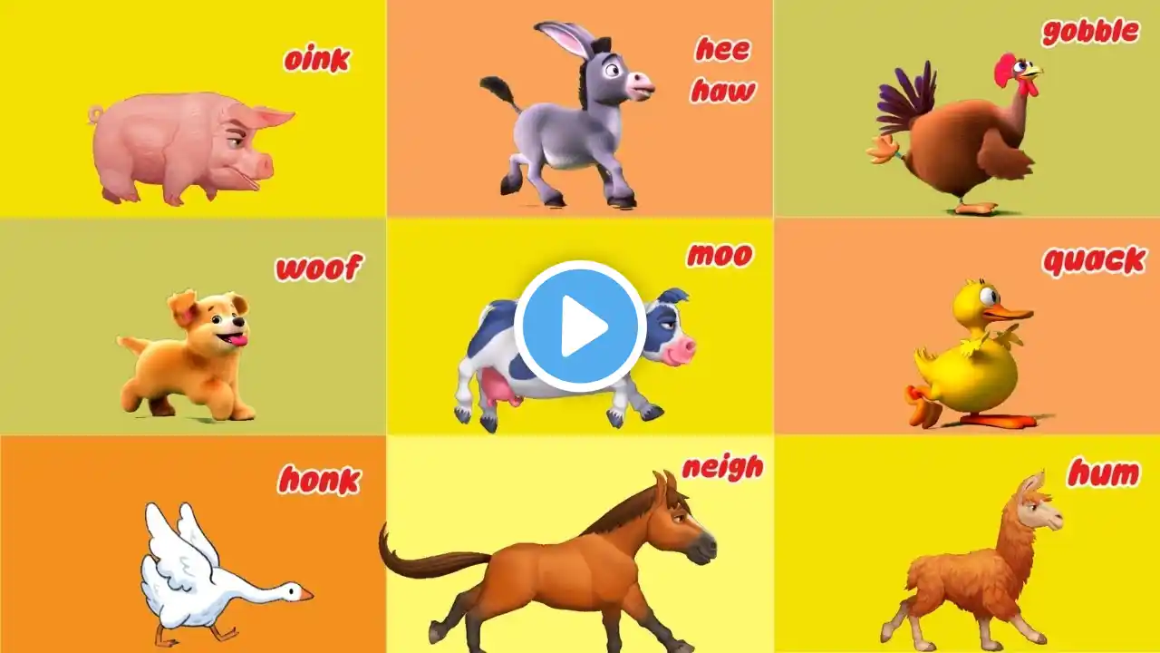 Animal Sounds Songs (Farm , Safari Animals) | ABC Animal Song | Nursery Rhymes