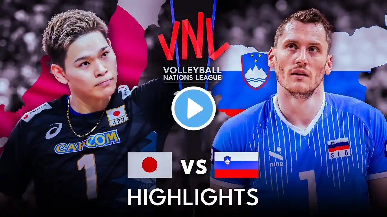 🇯🇵 JAPAN vs SLOVENIA 🇸🇮 | Highlights | Men's VNL 2024