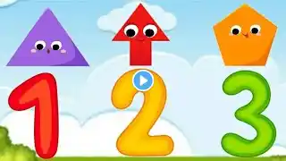 Shapes Puzzle & Numbers Song, Counting, Colors, 123 Numbers, Song for Kids, Toddler Learning Video