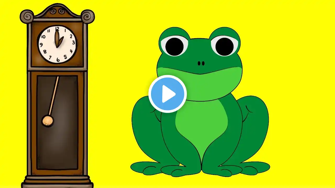 Hickory Dickory Dock Frog Song-140 | Nursery Rhymes & Kids Songs | Kids Comfort