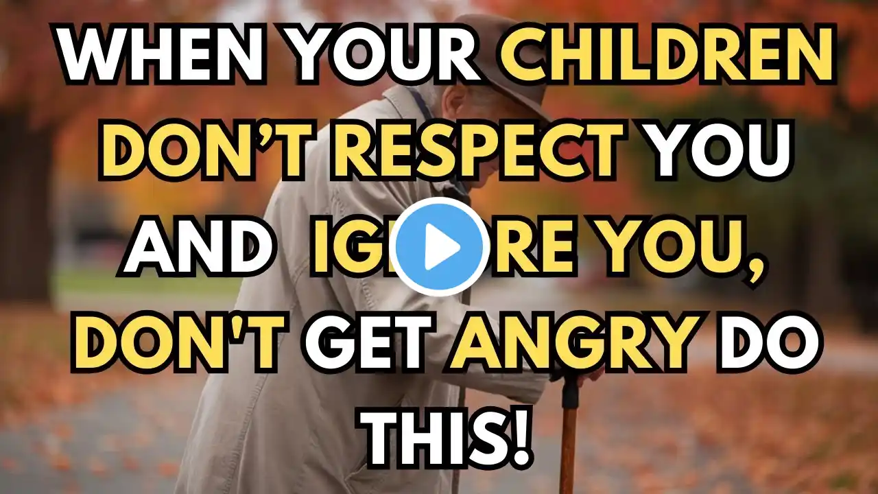 When You Grow Old: If Your Children Don’t Respect or IGNORE YOU, Stay CALM and DO THIS