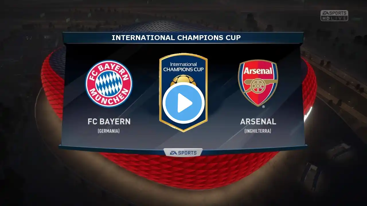 BAYERN MUNICH VS ARSENAL - INTERNATIONAL CHAMPIONS CUP 2017 | 19/7/2017 |FIFA 17 Predicts - Pirelli7
