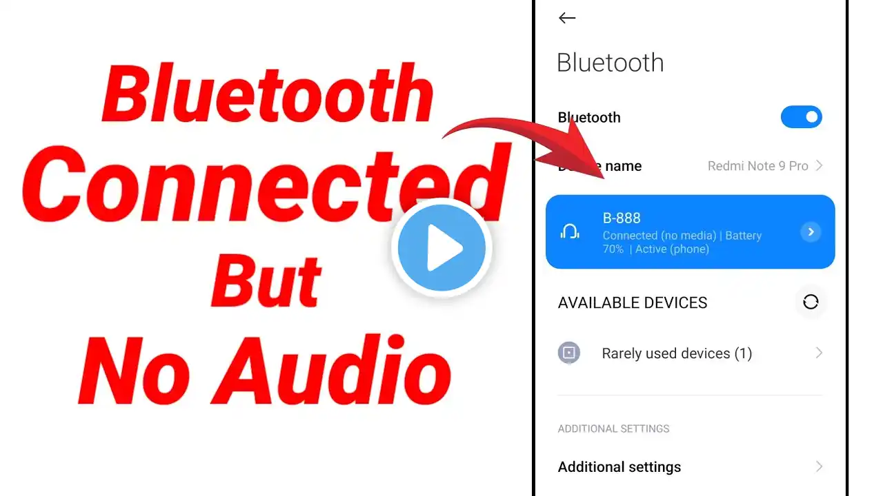 Bluetooth Connected But No Audio - Bluetooth Audio Connected But No Sound