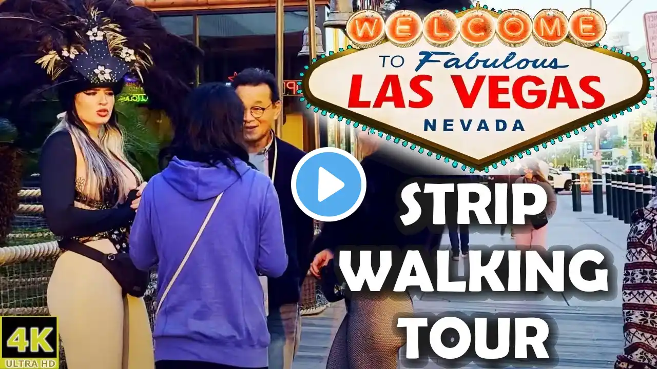 4K Las Vegas Strip Walking Tour | LinQ Promenade | Showgirls | #subscribe #thankyou