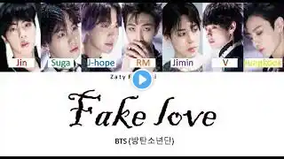 BTS (방탄소년단) - FAKE LOVE (Color Coded Lyrics Han/Rom/Eng)