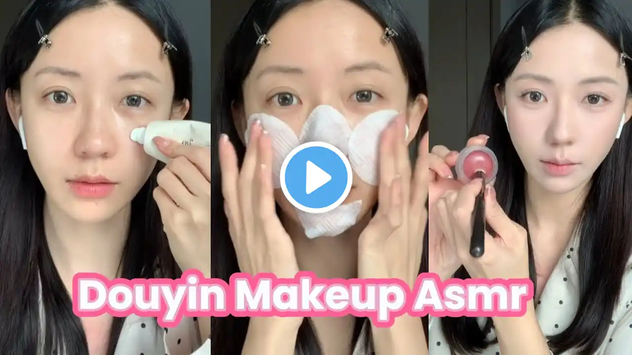 ASMR Korean Douyin Makeup Tutorial | Relaxing & Soft Makeup Look 🎀✨