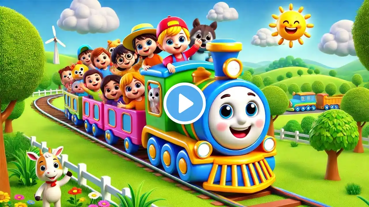 Little Happy Train Song | BunnyBerry Nursery Rhymes & Kids Songs