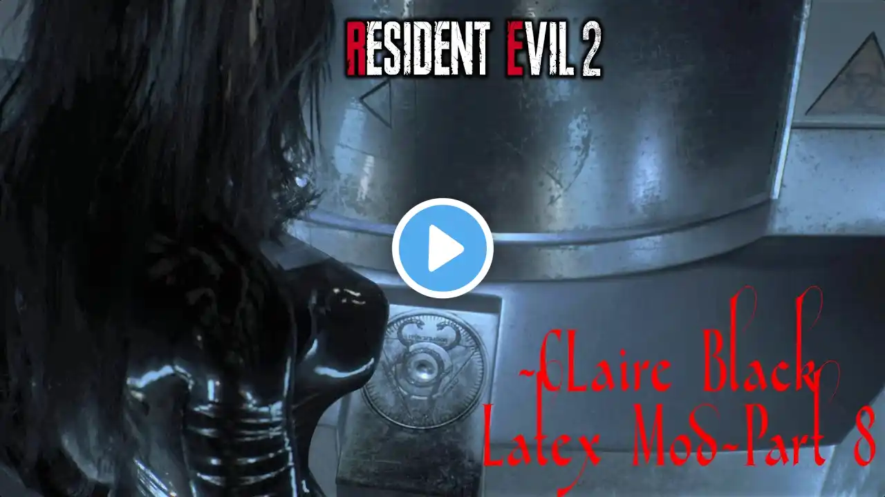 Resident Evil 2 (Remake) Claire Black Latex Mod (NSFW) Part 8