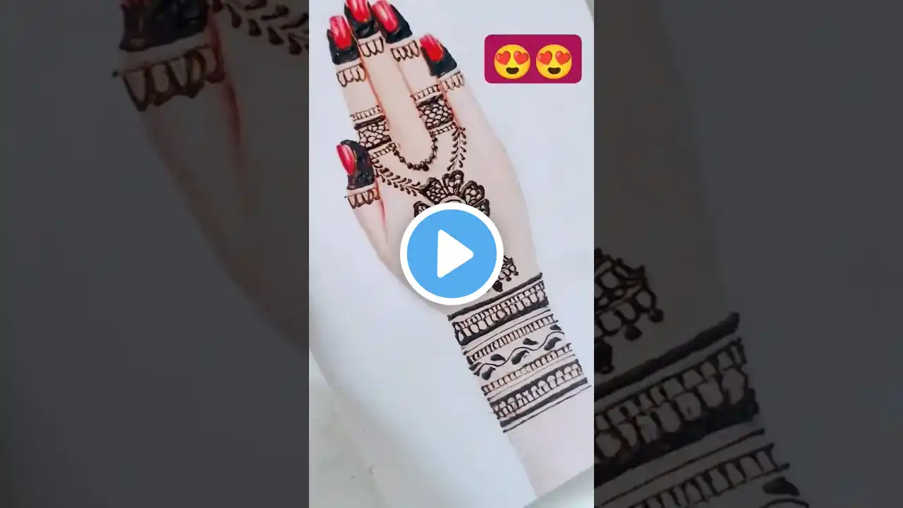 easy stylish mehndi design back side 😍#trending #youtube #youtubeshorts #shorts #rajmehandidesigner