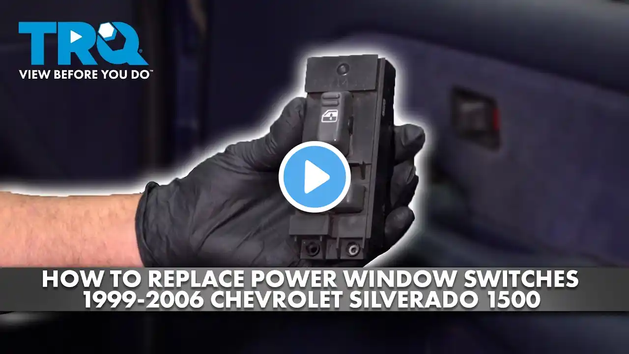 How to Replace Power Window Switches 1999-2006 Chevrolet Silverado 1500