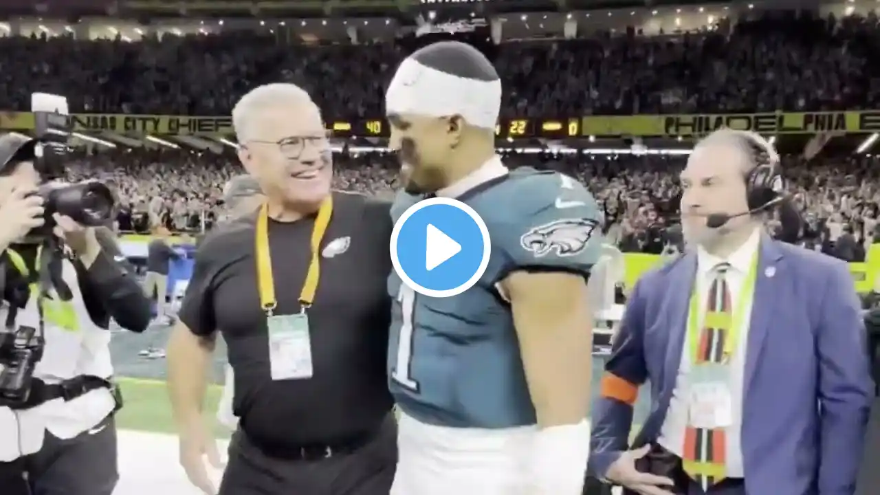Jalen Hurts Reaction Being Told He Won Super Bowl MVP for Eagles