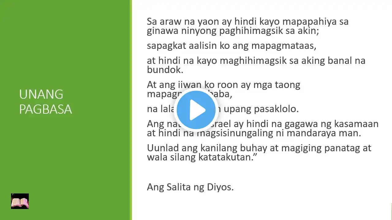 Mga Pagbasa para sa December 14, 2021 Tagalog Bible Reading