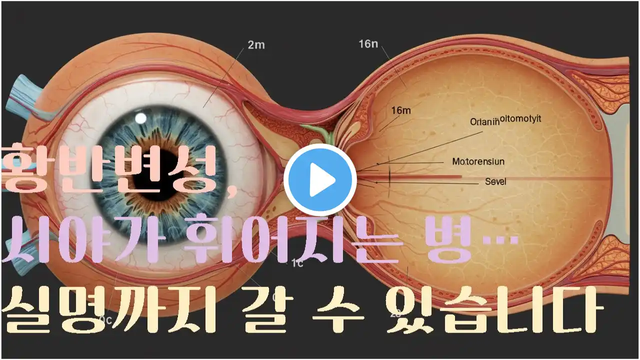 (눈건강4탄)황반변성, 시야가 휘어지는 병… 실명까지 갈 수 있습니다