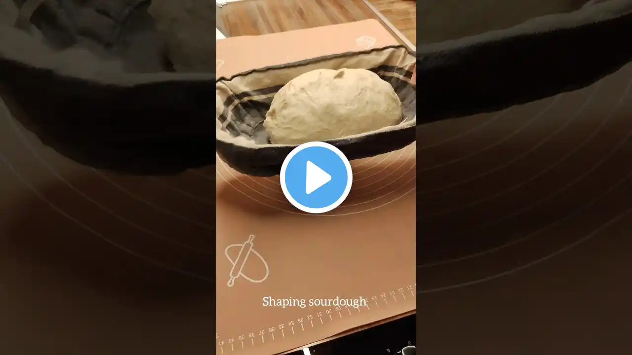 Homemade sourdough bread shaping steps #sourdoughtips