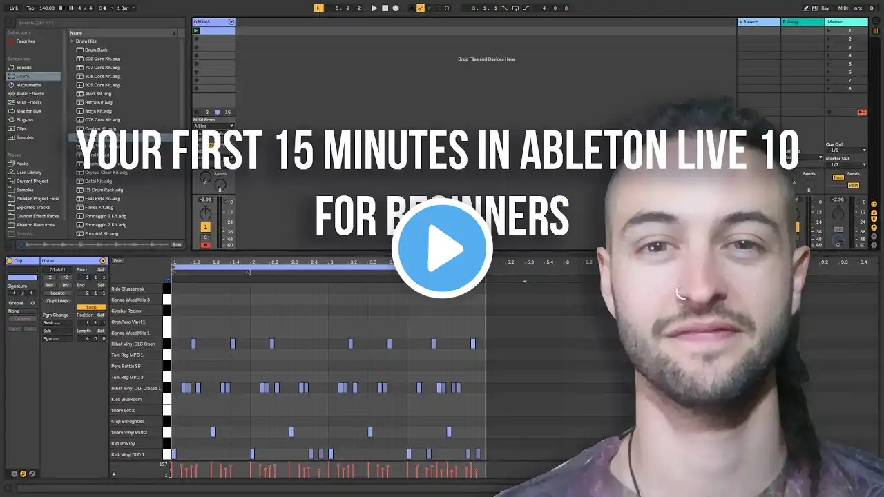 Your First 15 Minutes in Ableton Live 10 for Beginners