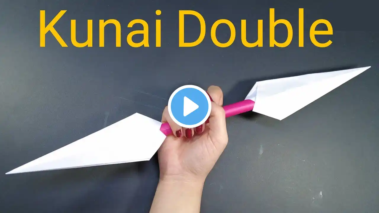 How to Make a Paper Kunai Double Knife From Naruto | Origami | Making Minato Kunai Double From Paper