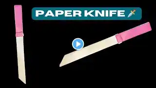 Origami KNIFE | How to fold paper knife | DIY |paper craft||