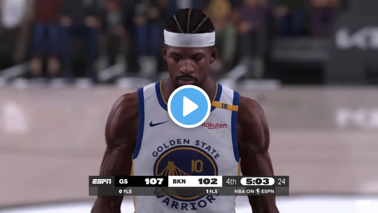 NBA 2K25 NBA Today | WARRIORS vs NETS 4TH QTR HIGHLIGHTS