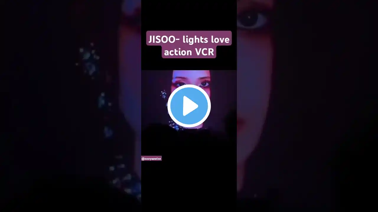 JISOO -lights love action VCR // JISOO solo tour Asia #jisoo #blackpink