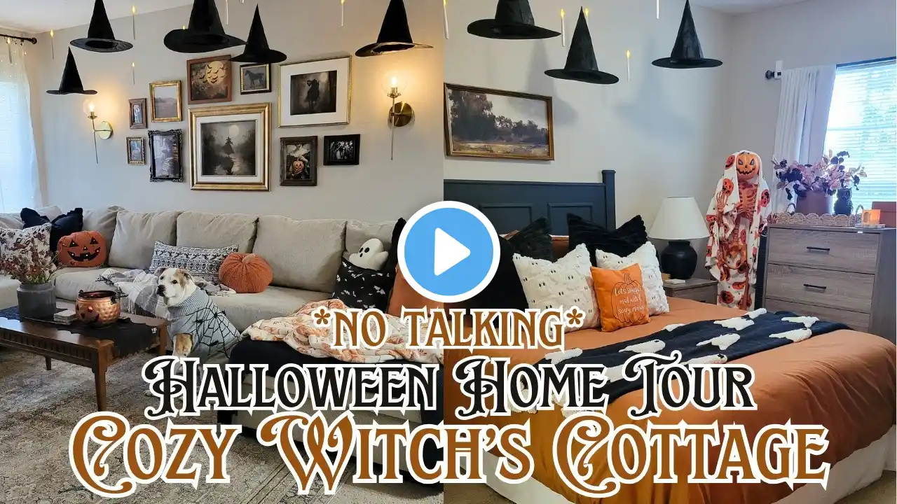 Cozy Witch's Cottage Halloween Home Tour 🧙‍♀️🎃🕯