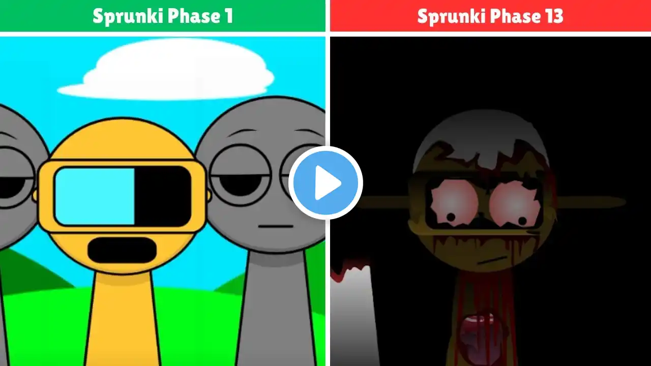 Incredibox Sprunki : Phase 13 All Characters comparision  #sprunki #incredibox #incrediboxsprunki