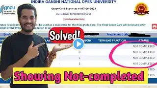 Ignou June 2023 exam Grade Card showing Not Completed | Ignou exams solutions | Theblowtagg