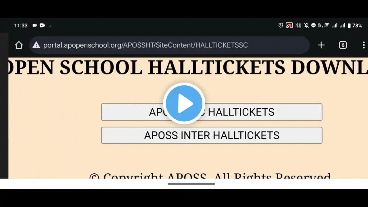 AP Open 10th & Inter Hall Tickets Released || How To Download | Direct Links ✅