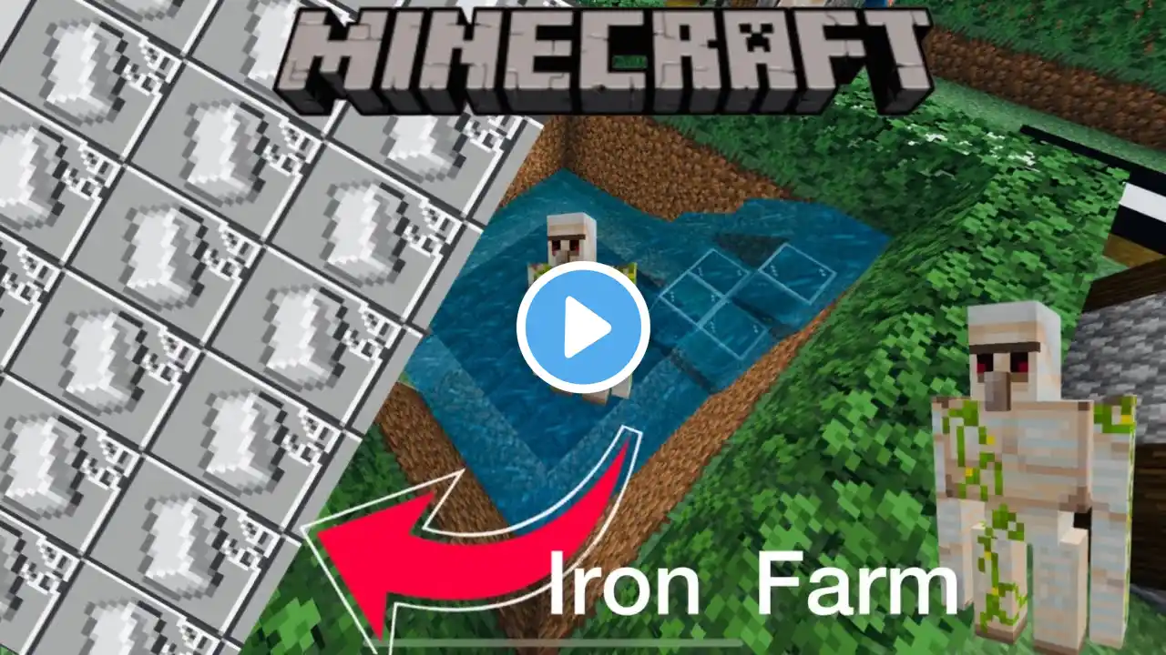 Minecraft 1.21 Easy Iron Farm Tutorial 💚|| Ayaan Gamer 520||