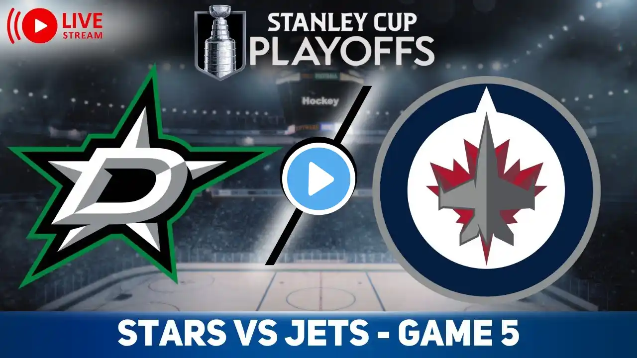 Dallas Stars vs Winnipeg Jets GAME 5 LIVE GAME REACTION & PLAY-BY-PLAY | NHL Live stream
