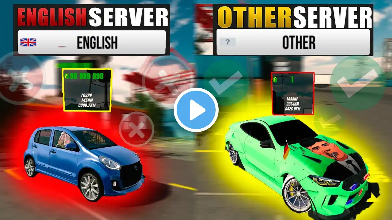 I VISITED ALL SERVERS !! *bought a car cheap!* Car Parking Multiplayer