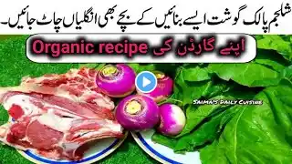 Harvesting Organic Shalgam (Turnip) To Cook Tasty And Healthy/Shaljam Gosht Recipe | گونگلو گوشت