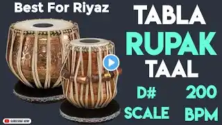 Rupak Taal Tabla Loop | D# Scale | 200 Bpm | 7 Matra | #muzzico