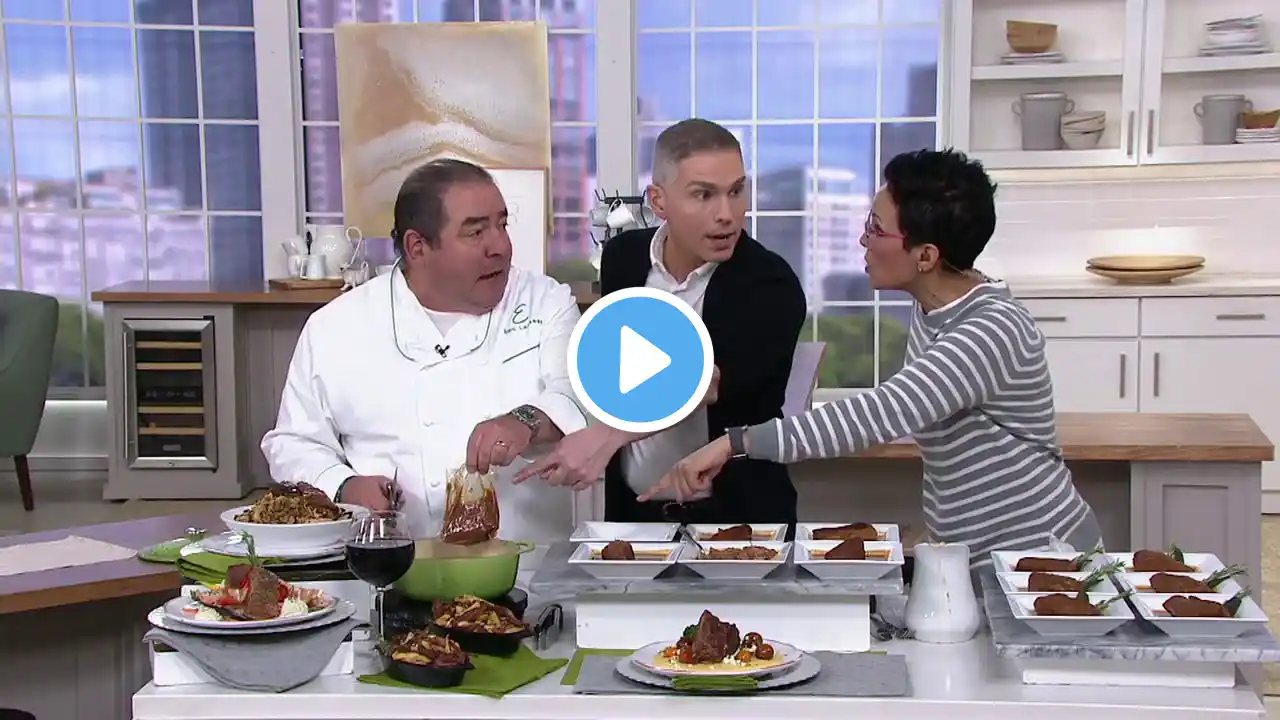 Emeril's (6) 9 oz Slow-Cooked Braised Beef Short Ribs on QVC