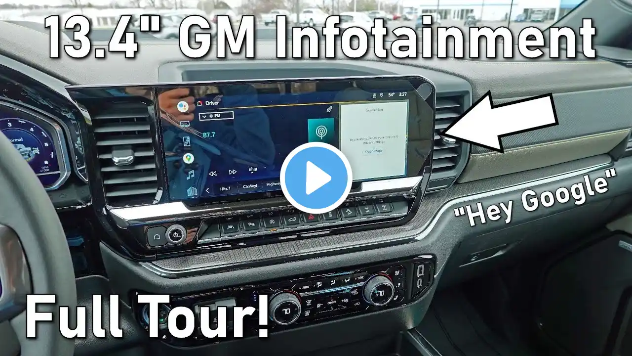 GM 13.4" Infotainment Screen Full Tour | Google Assistant Built In!